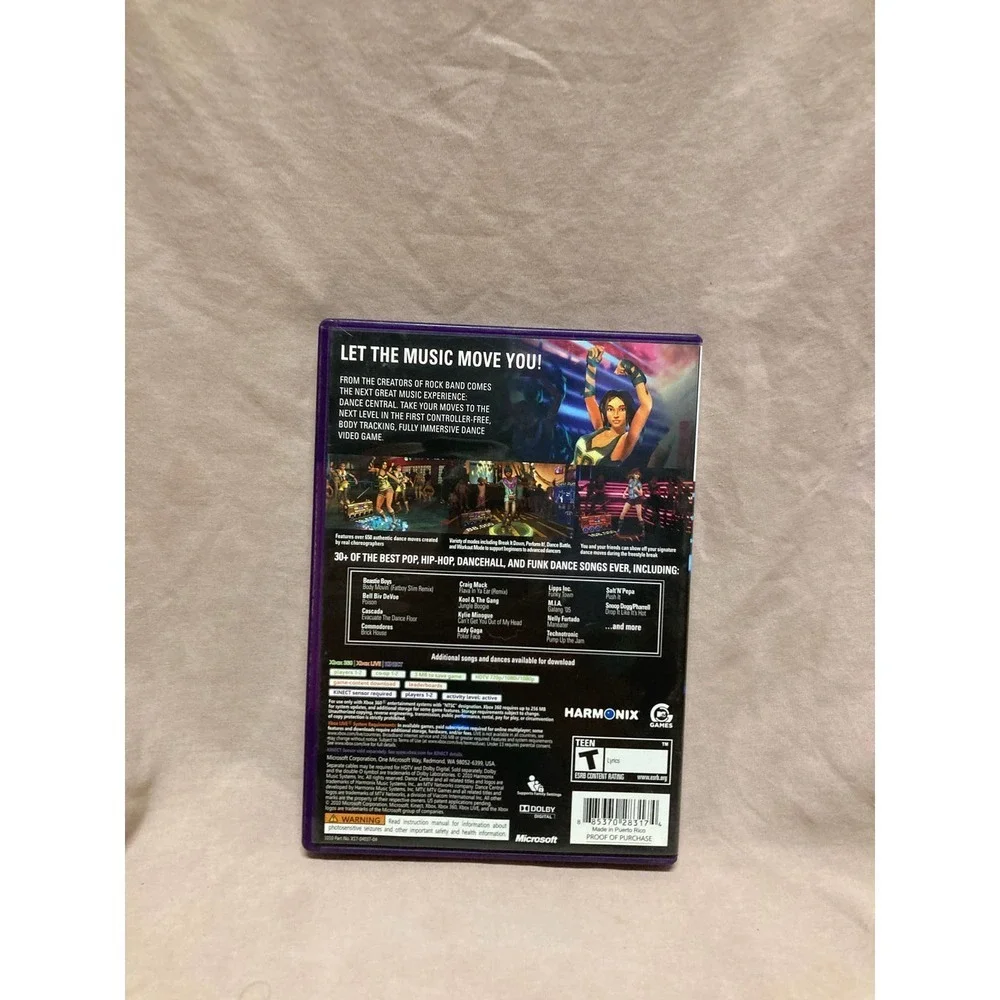 Dance Central (Microsoft Xbox 360, 2010) CIB